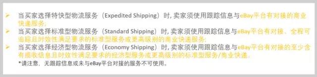 eBay物流标准都考核些什么？小心不合规使账号受限