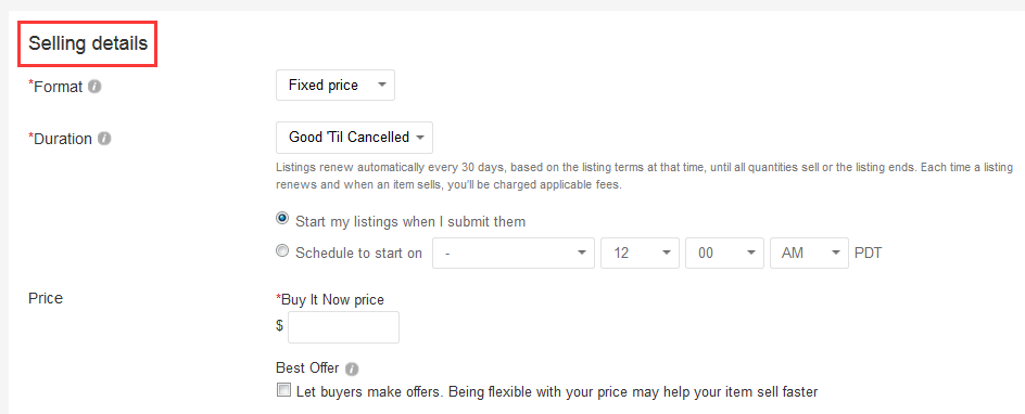 新手卖家如何创建刊登一条eBay listing？