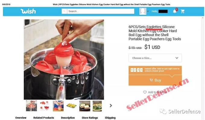 EPS又来了！121个Wish账号因煮蛋器Egglettes被封