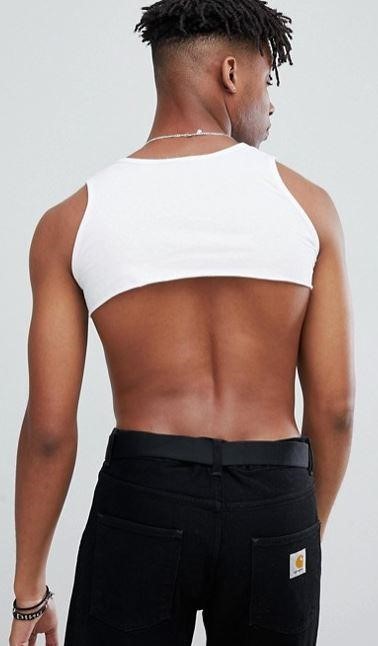 英国时尚电商asos推10英镑男士露脐背心越来越看不懂潮流了