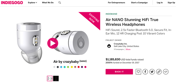 把握时代机遇，Crazybaby疯童凭借无线智能耳机，风靡海外市场