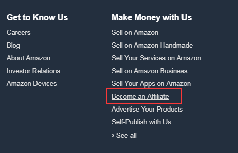 Amazon affiliate(亚马逊卖家联盟)注册流程