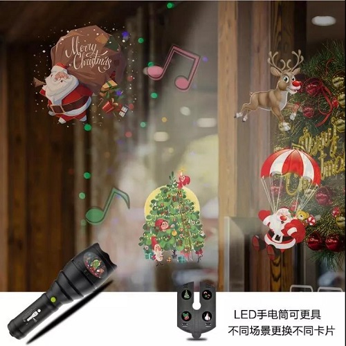 自带音效的节日投影灯，海外季节性爆款！