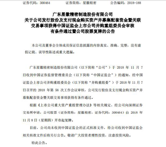 星徽精密通過并購重組委員會(huì)審核，并購澤寶股份有望了