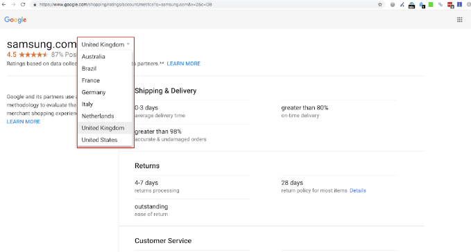 谷歌更改“卖家评级”展示方式及资格要求，将影响广告转化率