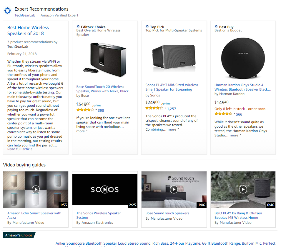 亚马逊推新项目“专家建议”，用非常少的钱就能上首页