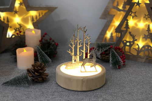 自然森林系节日灯饰,欧美爆款潜力产品