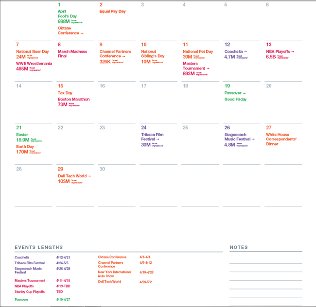 推荐！Twitter 2019年官方营销日历，轻松拿下全年热门话题&节日流量