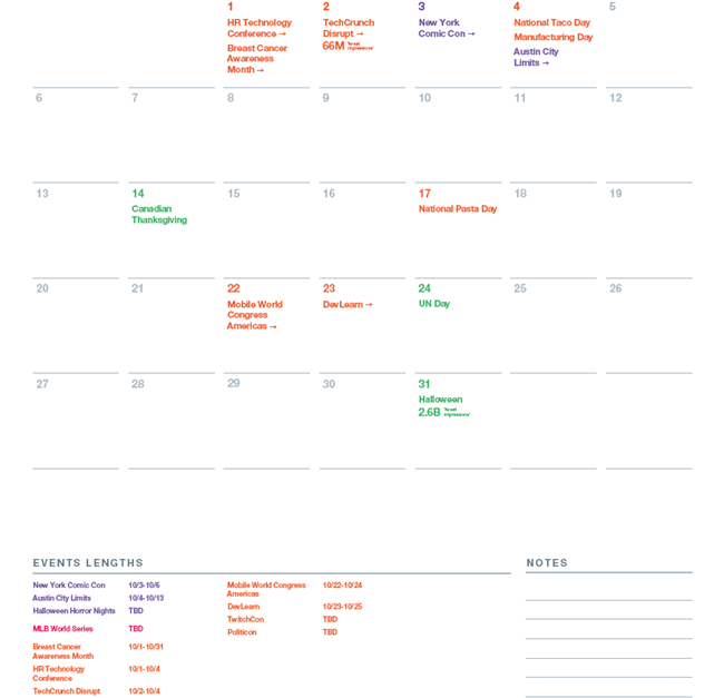 推荐！Twitter 2019年官方营销日历，轻松拿下全年热门话题&节日流量