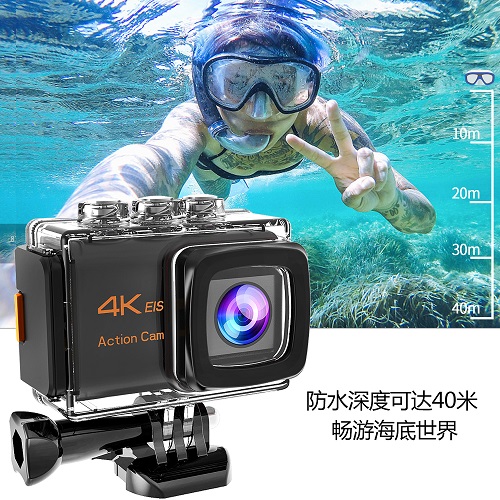 多模式防水运动相机,4K 30帧超清视频录制