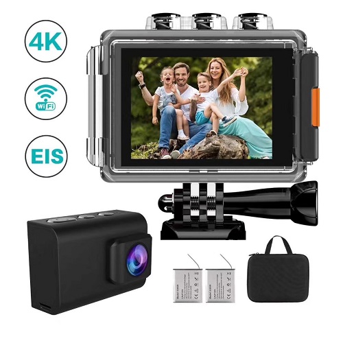 多模式防水运动相机，4K 30帧超清视频录制