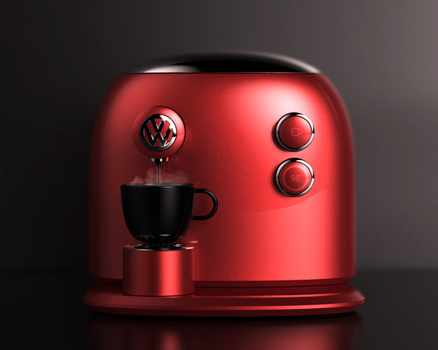 甲壳虫概念咖啡机，经典外形极致体验