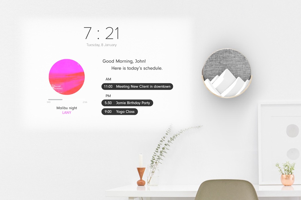 三维伪装壁钟，实时播报新闻天气