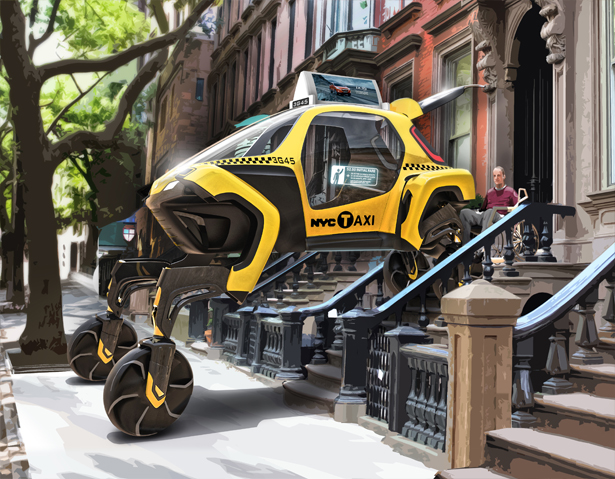 机器人腿步行车，性能超越任何越野车