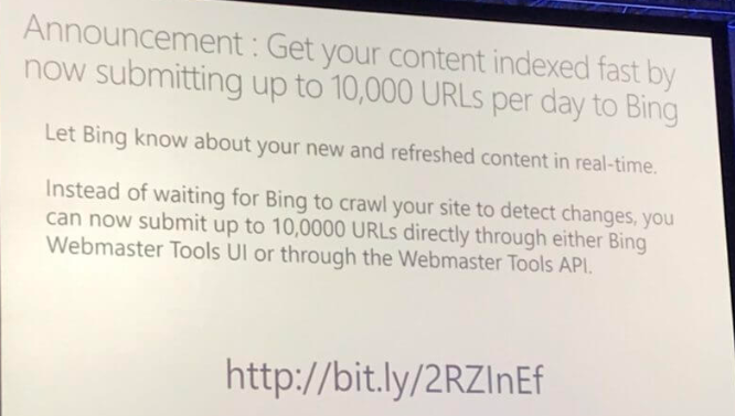 必应更新Webmaster网站管理员工具，支持单日上传10000条URL