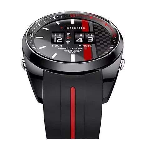 男士运动级腕表,滚筒读时创意设计