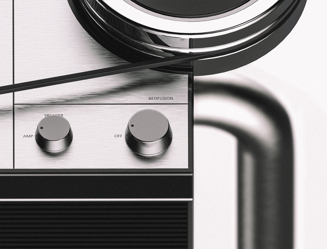 时尚现代的唱片机，多种播放功能