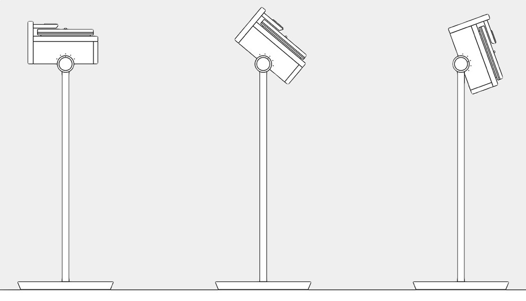 时尚现代的唱片机，多种播放功能