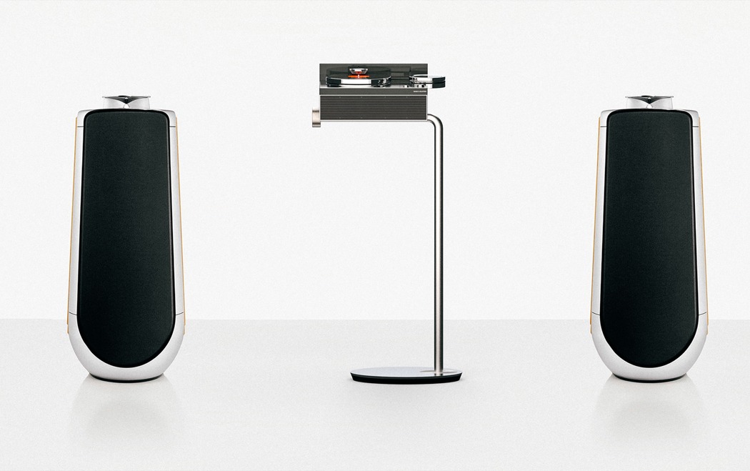 时尚现代的唱片机，多种播放功能