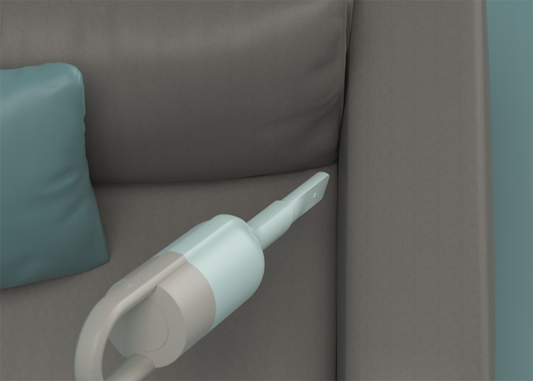 真空吸尘器，小巧精致宛如雕塑