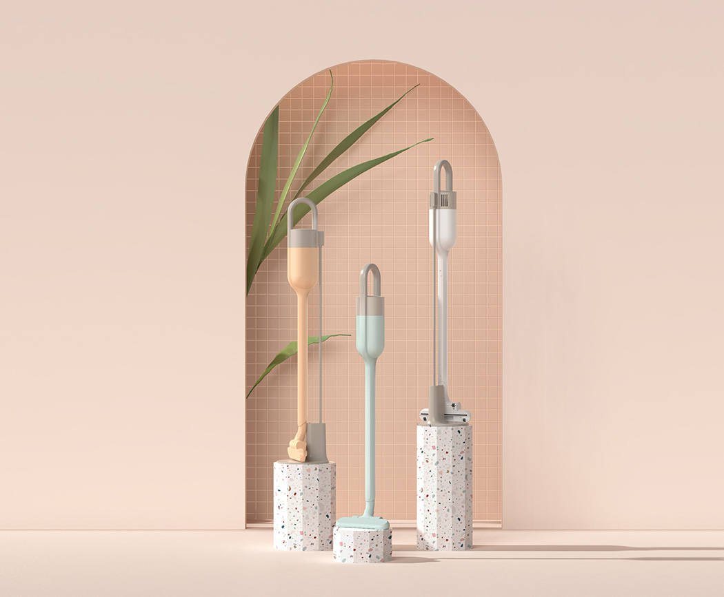 真空吸尘器，小巧精致宛如雕塑