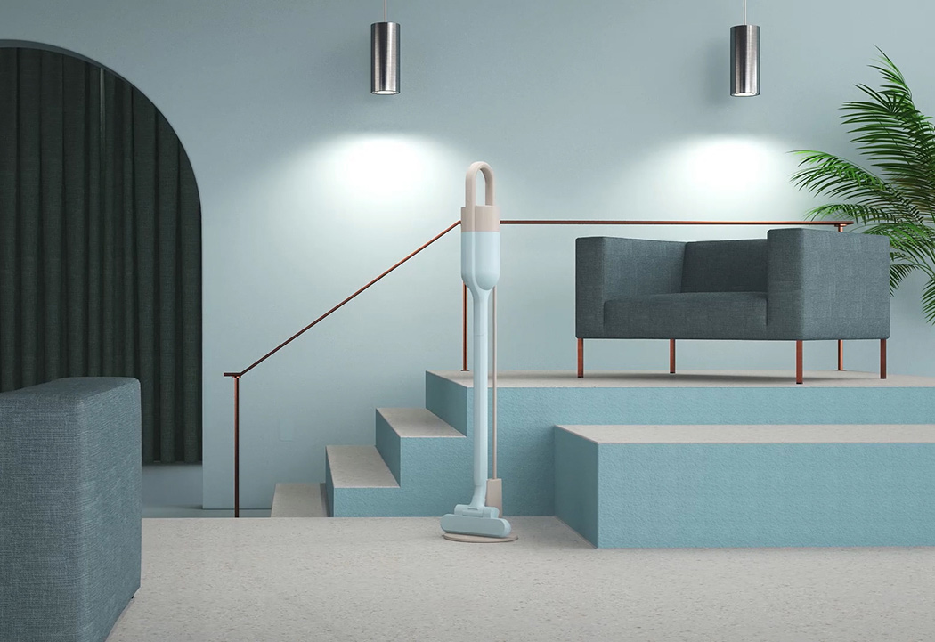 真空吸尘器，小巧精致宛如雕塑