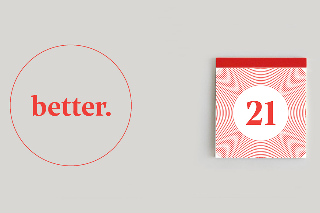 可撕下的迷你日历，帮助您保持决心