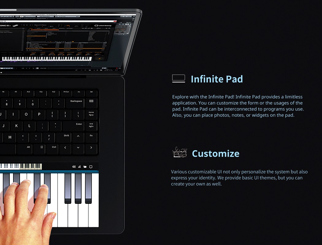 扩展平板电脑，可谱写音乐