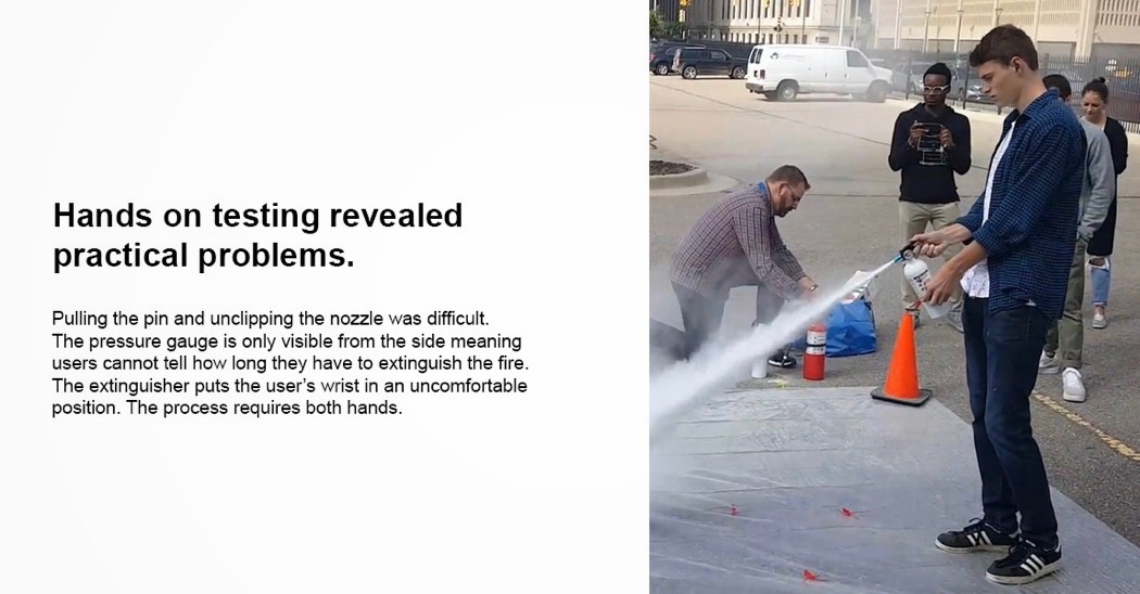 一台高级灭火器，就如同挎包一样