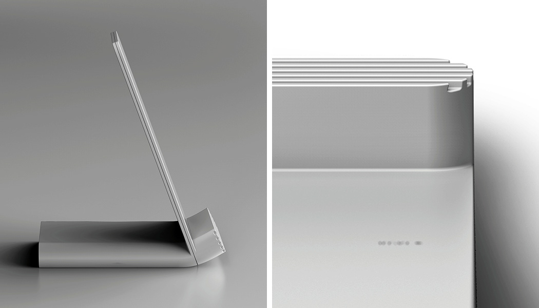 极简风无线充电器，线条流畅外观时尚