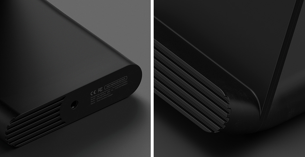 极简风无线充电器，线条流畅外观时尚