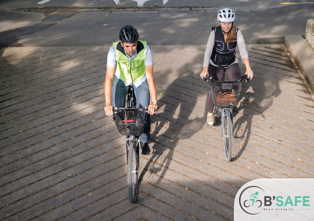 自行车智能安全气囊，秒测到交通事故