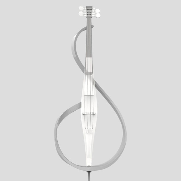 未来主义大提琴，乐器与艺术的结合