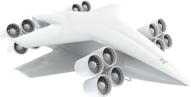 未来货运概念飞机，混合动力电动垂直起降