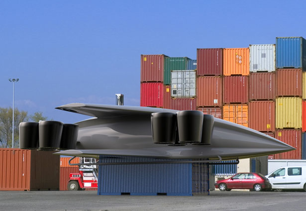 未来货运概念飞机，混合动力电动垂直起降