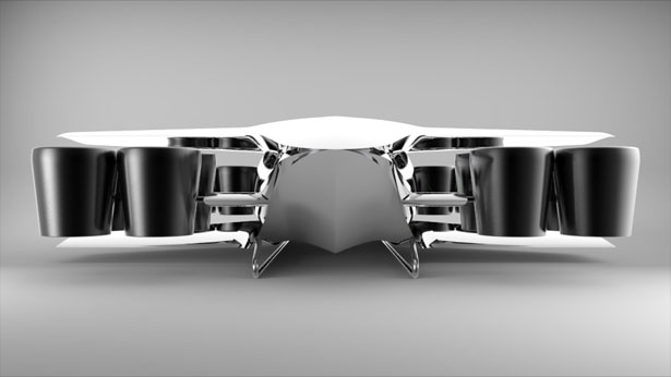 未来货运概念飞机，混合动力电动垂直起降