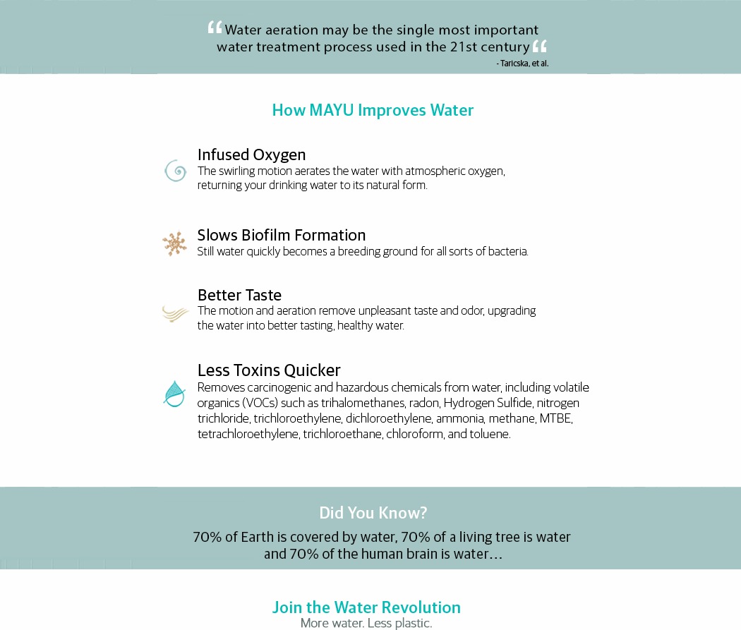 自然而平静，使用旋涡来稀释有害物