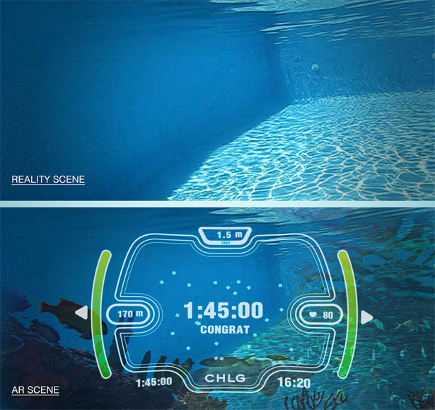 海底AR泳镜，创造沉浸式游泳体验