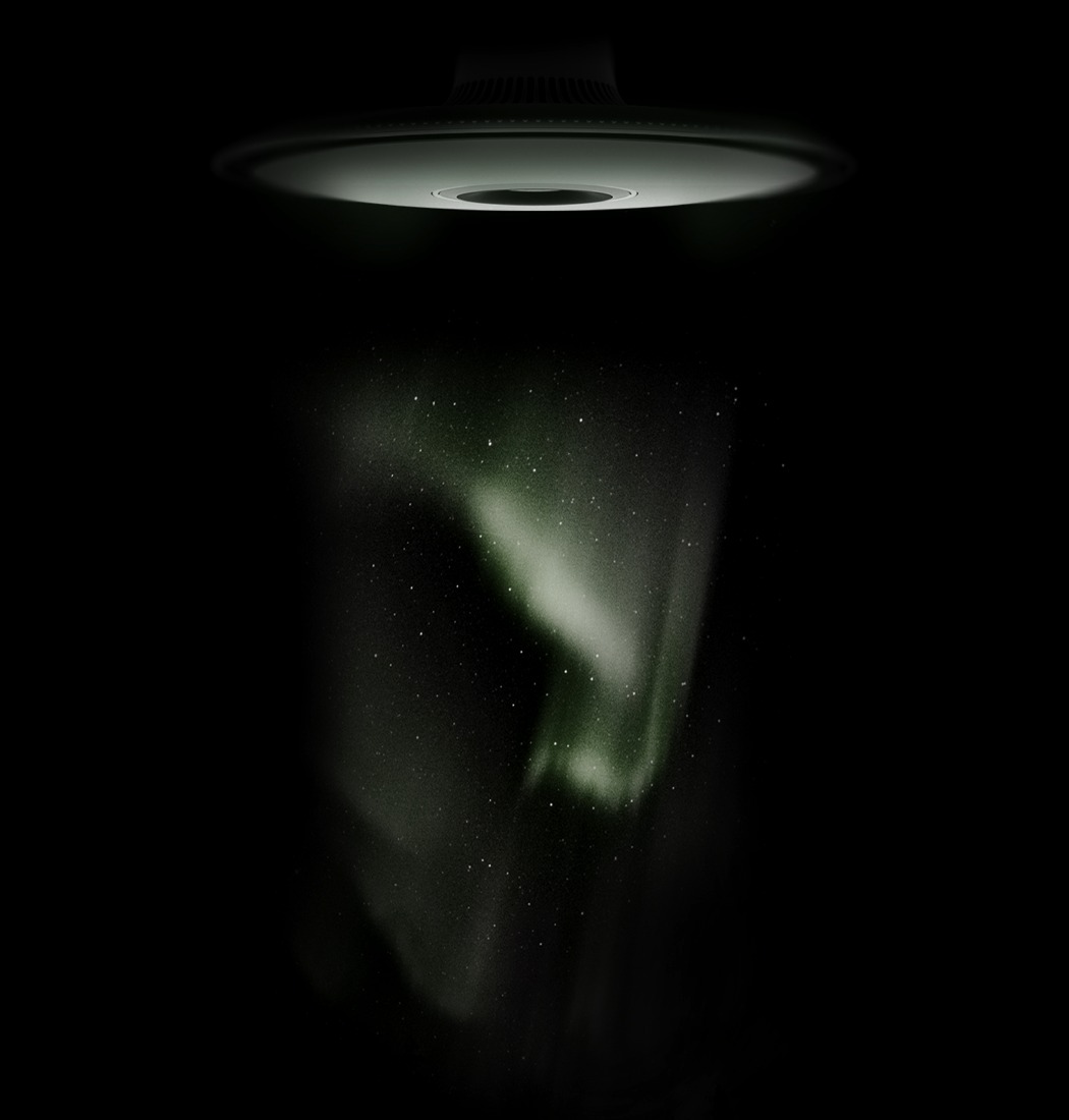 这款空调不仅调节温度，还能释放“极光”