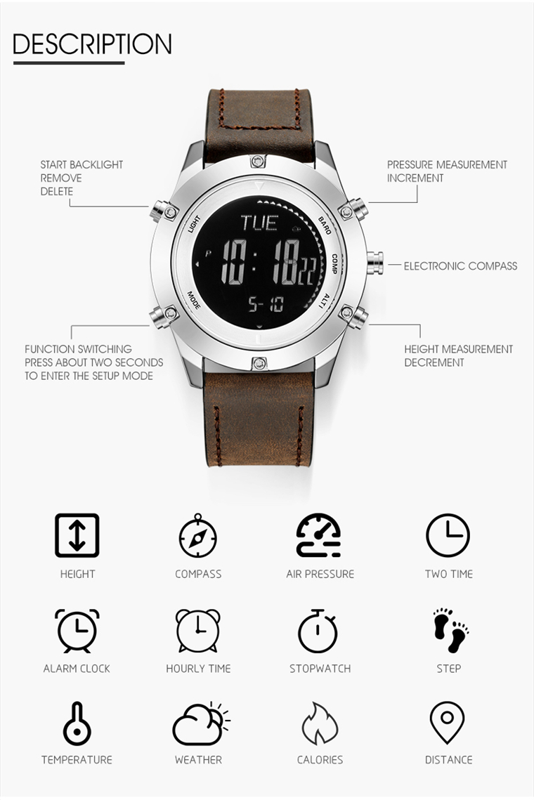 多功能级运动男表，一表在手天下都有