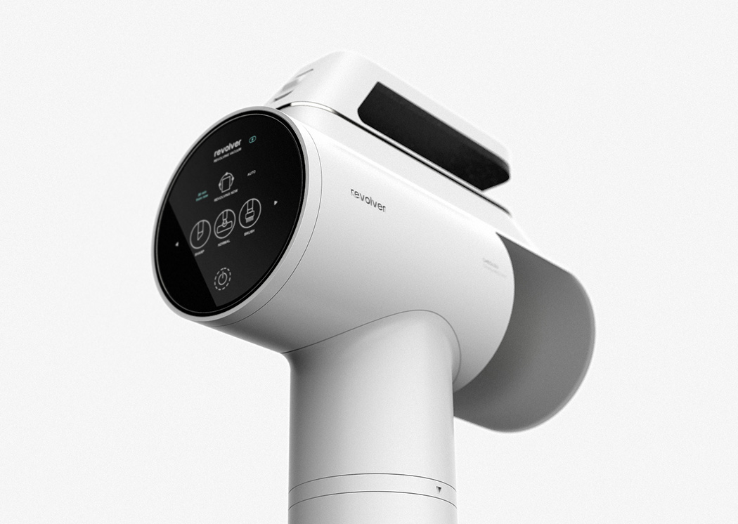 刷头吸嘴安装便捷的吸尘器，还设有直立充电站