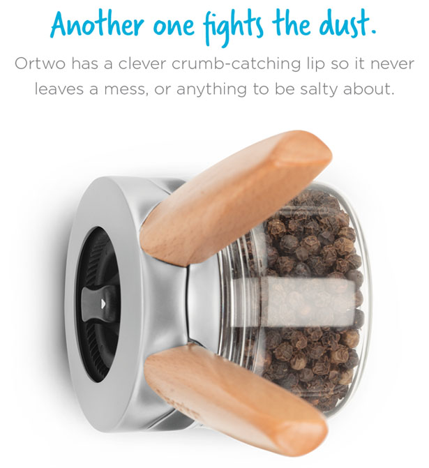 便捷单手胡椒研磨机，物美不费力