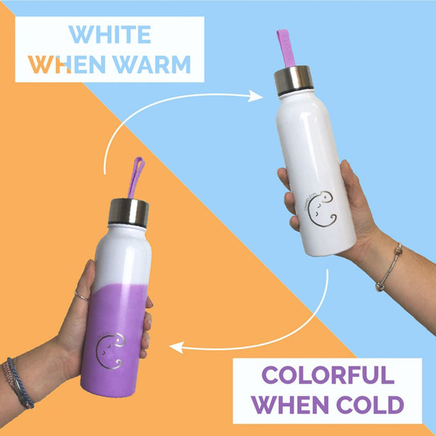 变色龙水瓶，根据液体的温度改变颜色