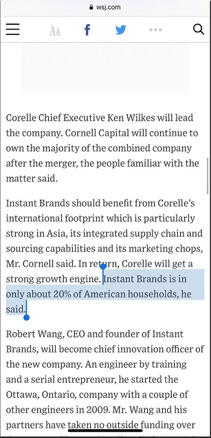 亚马逊爆款Instant Pot和百年老店Corelle合并