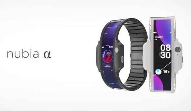 像手表一样戴在手上，佩戴式智能手机