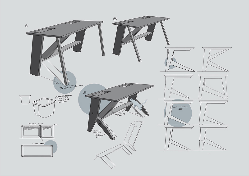 养猫必备，一张可供猫咪娱乐的书桌