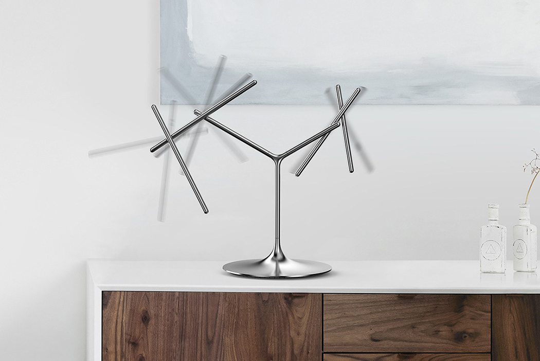 动态雕塑路由器，由旋转来感应网络好坏