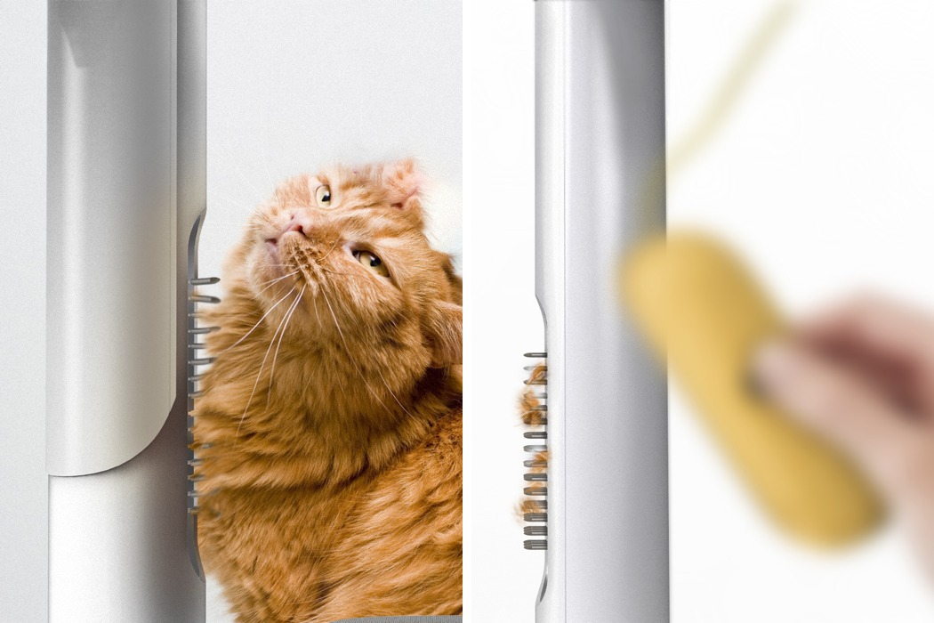 自动清理猫毛，猫塔式真空吸尘器