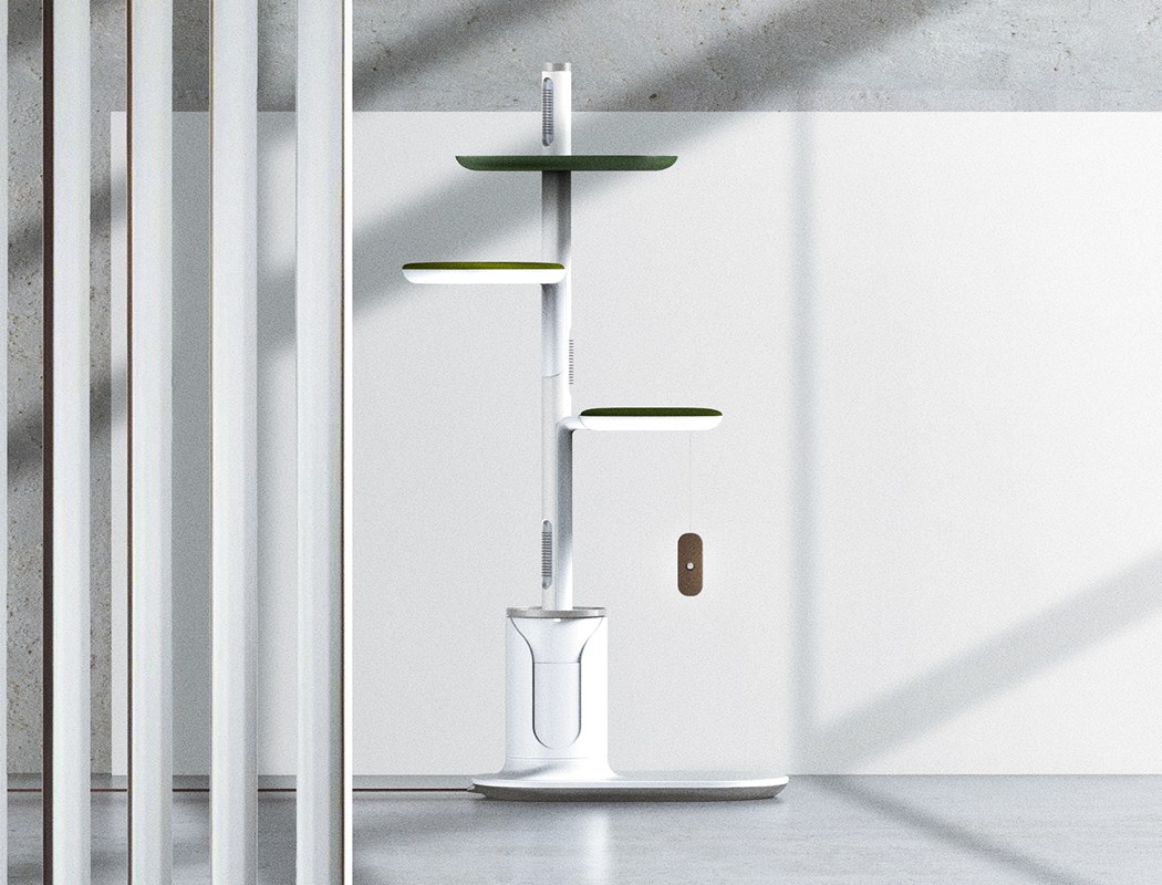 自动清理猫毛，猫塔式真空吸尘器