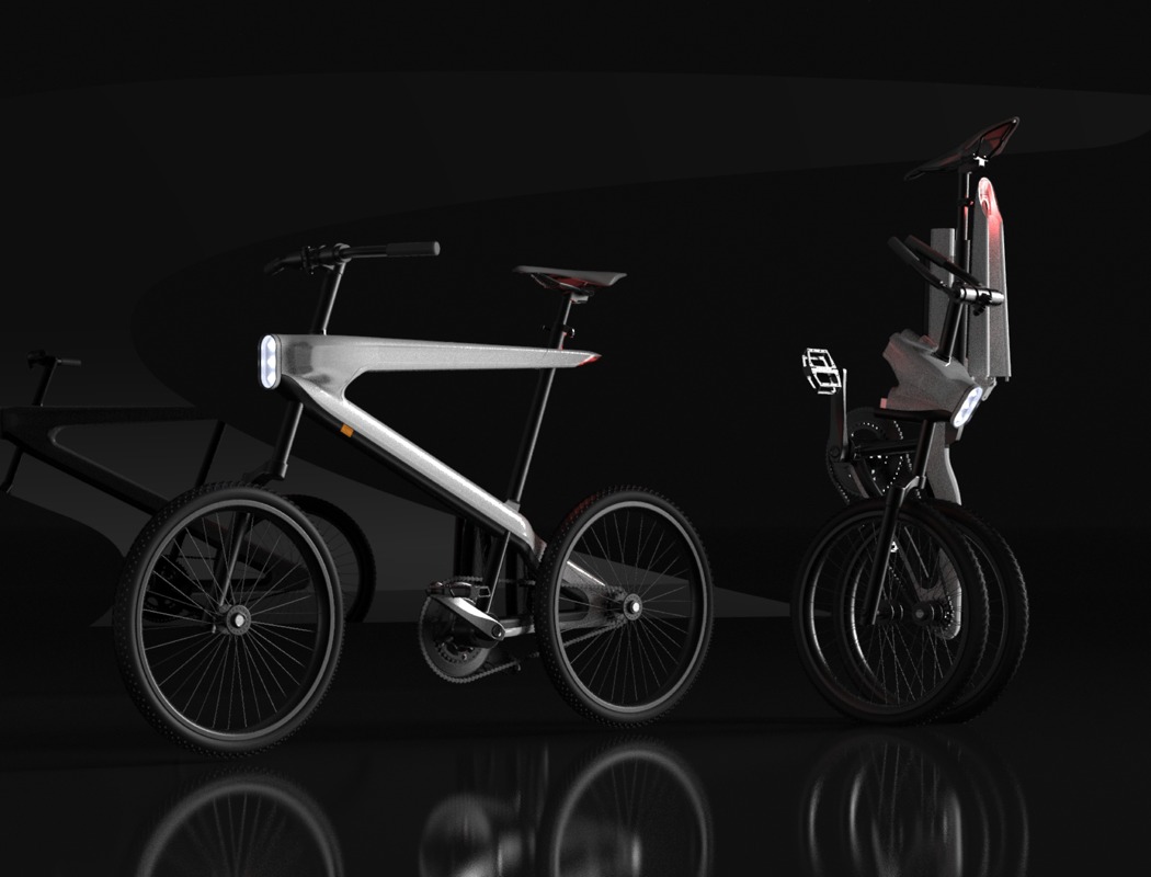 通勤自行车，滑动座椅就可折叠伸展